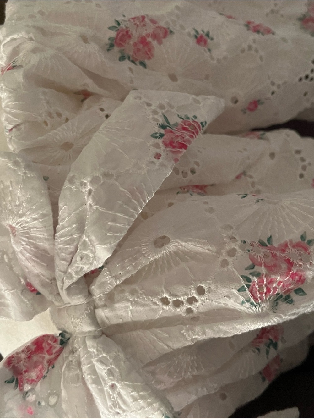 NWT LoveShackFancy Floral Bow Stool cover - Picture 11 of 11